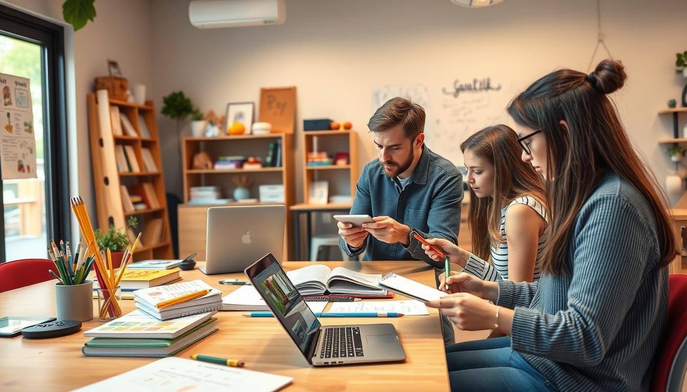 Modern university campus for students